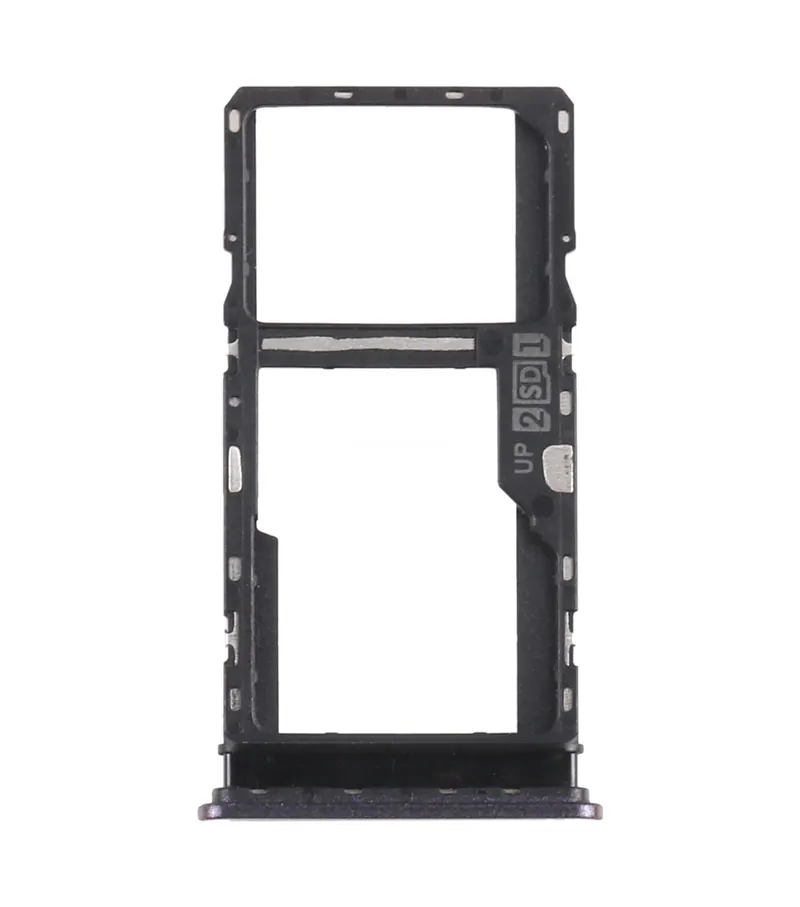 SIM Card Tray + SIM Card Tray / Micro SD Card Tray for Motorola Moto G10 XT2127-2 (Black) — image 1