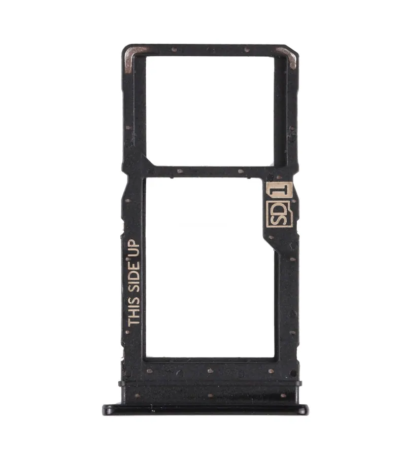 SIM Card Tray + Micro SD Card Tray for Motorola Moto G Stylus 2020 (Black) — image 1