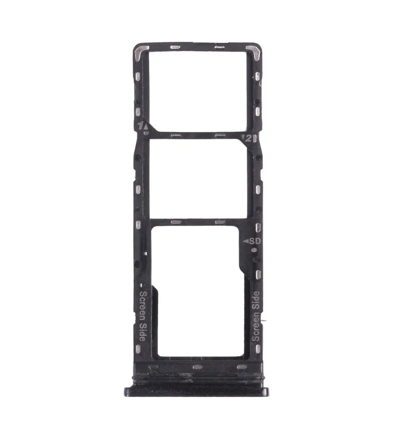 For Tecno Spark 6 Air KE6 KE6J KF6 SIM Card Tray + SIM Card Tray + Micro SD Card Tray (Black) — image 1