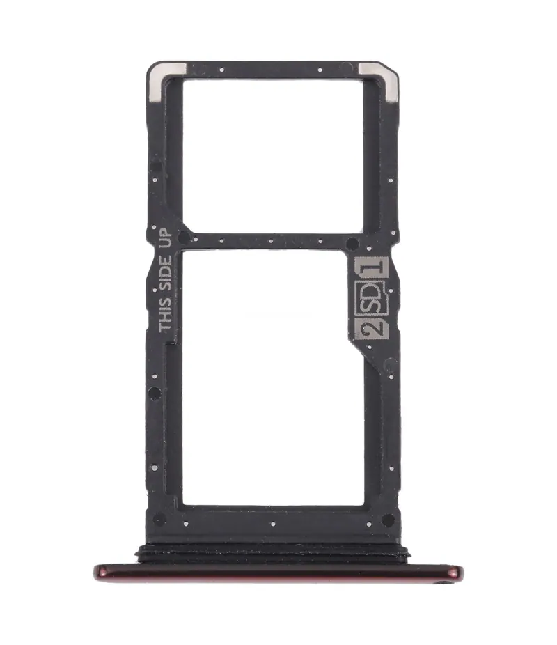 SIM Card Tray + SIM Card Tray / Micro SD Card Tray for Motorola One Hyper XT2027 XT2027-1 (Red) — image 1