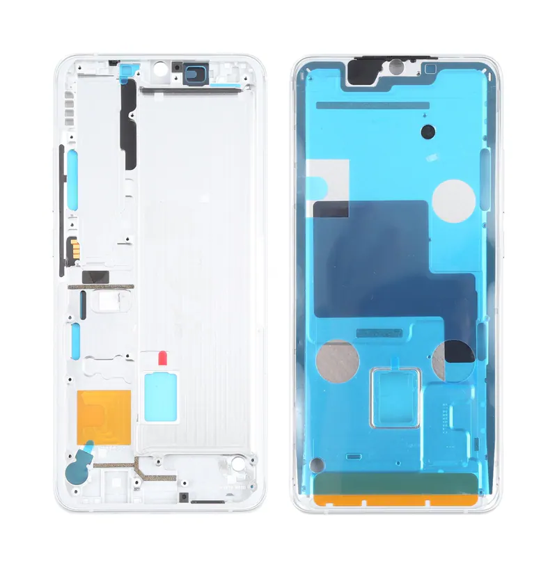 Front Housing LCD Frame Bezel Plate for Xiaomi Mi Note 10 Lite M2002F4LG, M1910F4G (White) — image 1