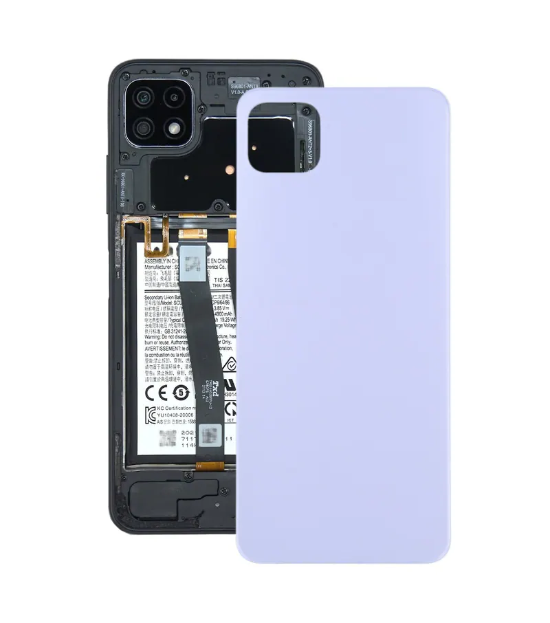 For Samsung Galaxy A22 5G Battery Back Cover (Purple) — image 1
