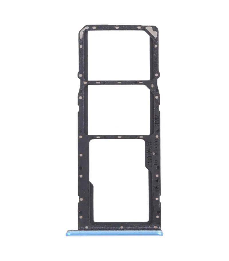 For OPPO Realme C21 / Realme C21Y RMX3201,RMX3261 SIM Card Tray + SIM Card Tray + Micro SD Card Tray (Blue) — image 1