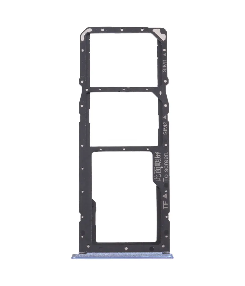For OPPO Realme 7 5G RMX2111 SIM Card Tray + SIM Card Tray + Micro SD Card Tray (Blue) — image 1