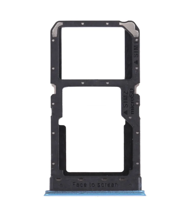 For OPPO Realme V5 5G SIM Card Tray + SIM Card Tray / Micro SD Card Tray (Blue) — image 1