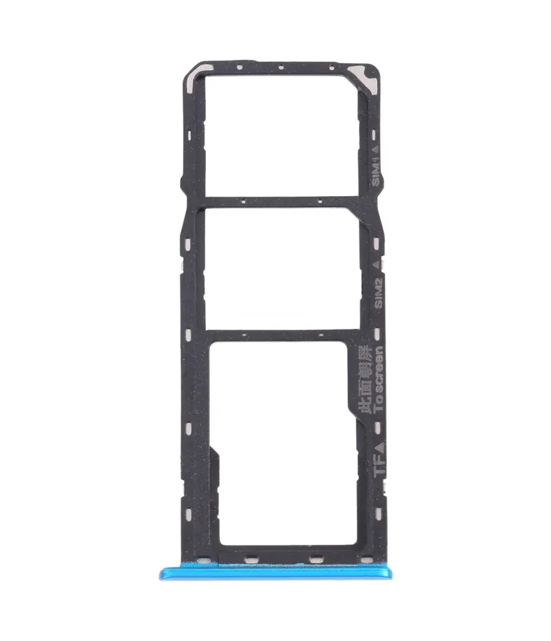 For OPPO A12 CPH2083, CPH2077 SIM Card Tray + SIM Card Tray + Micro SD Card Tray (Blue) — image 1