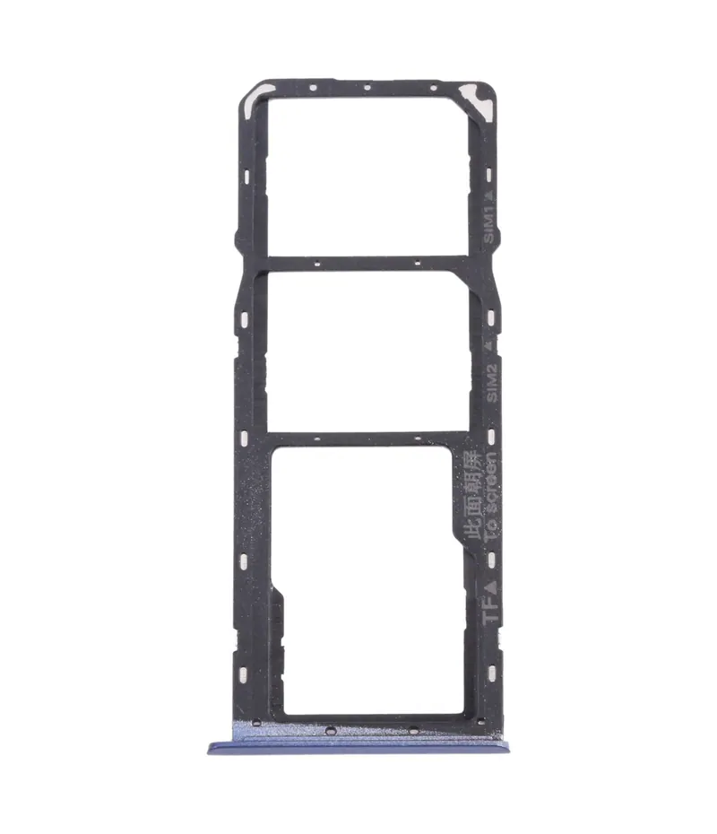 For OPPO Realme C15 RMX2180 SIM Card Tray + SIM Card Tray + Micro SD Card Tray (Blue) — image 1