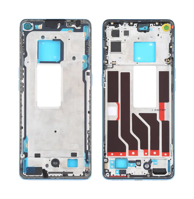 For OPPO Realme X7 Pro Ultra Original Front Housing LCD Frame Bezel Plate (Blue) — image 1