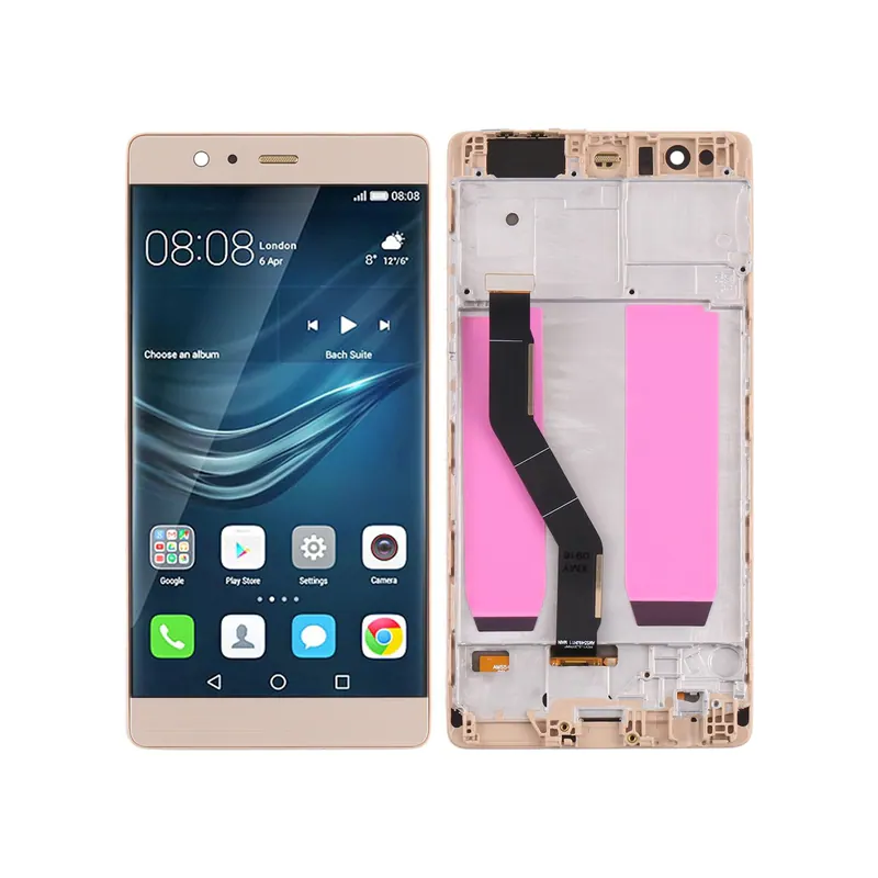 OLED LCD Screen for Huawei P9 Plus Digitizer Full Assembly with Frame(Gold) — image 1