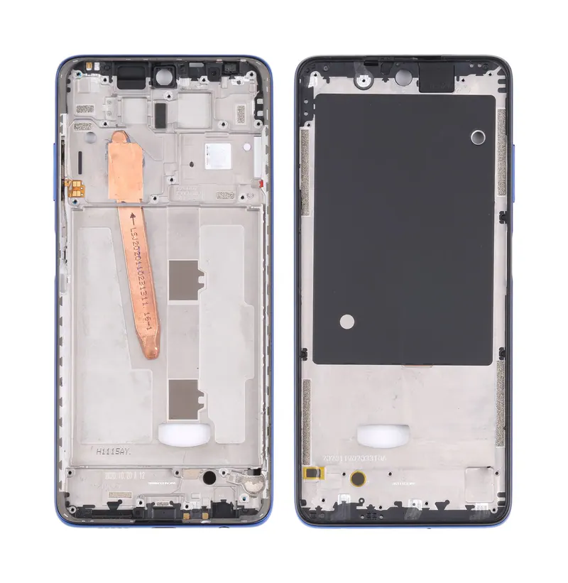 Original Middle Frame Bezel Plate for Xiaomi Poco X3 (Blue) — image 1