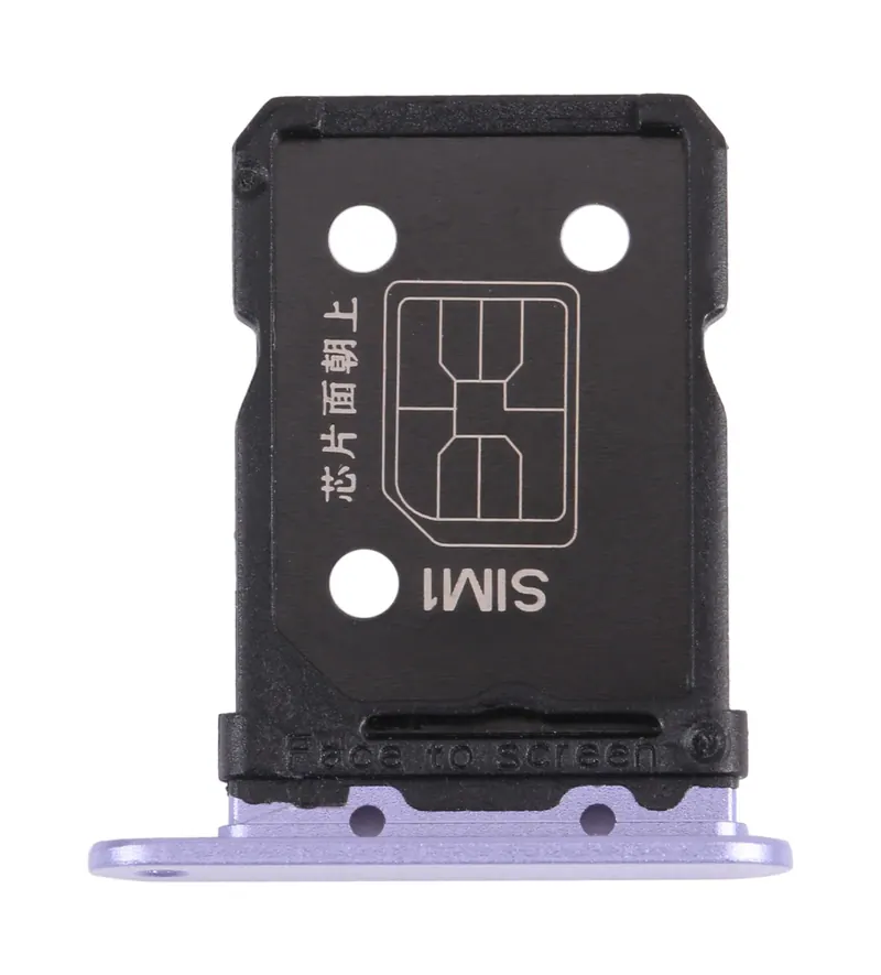For OPPO Reno6 5G PEQM00 CPH2251 SIM Card Tray + SIM Card Tray (Purple) — image 1