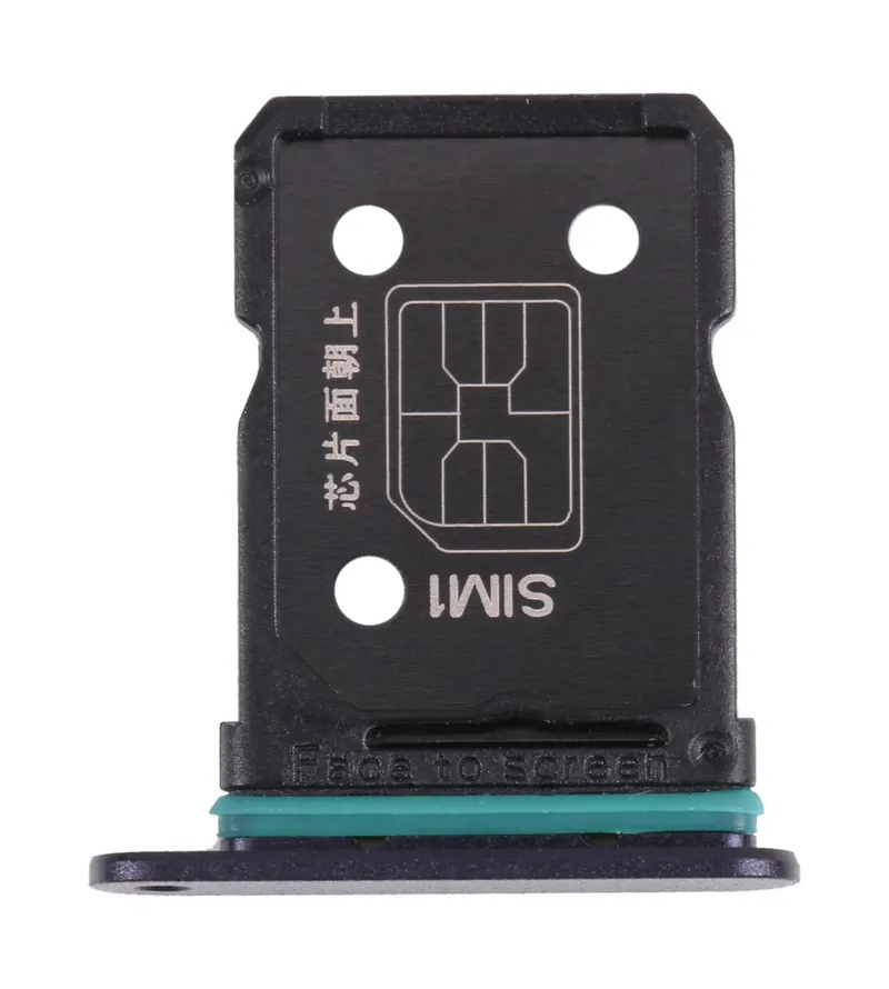 For OPPO Reno6 Z CPH2237 SIM Card Tray + SIM Card Tray (Black) — image 1