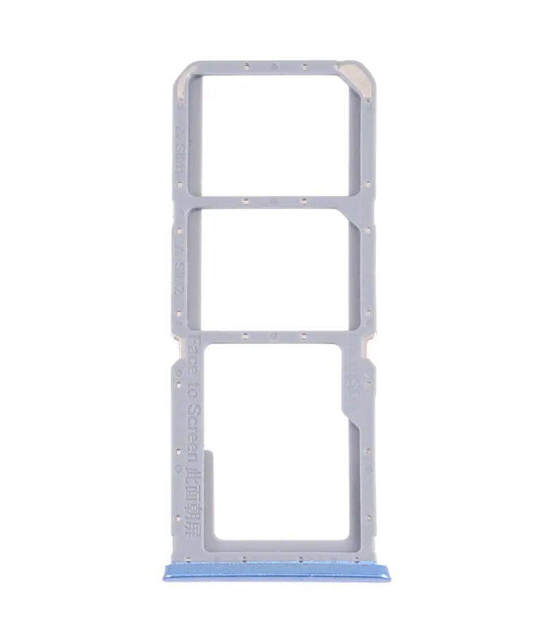 For OPPO A54S CPH2273 SIM Card Tray + SIM Card Tray + Micro SD Card Tray (Blue) — image 1