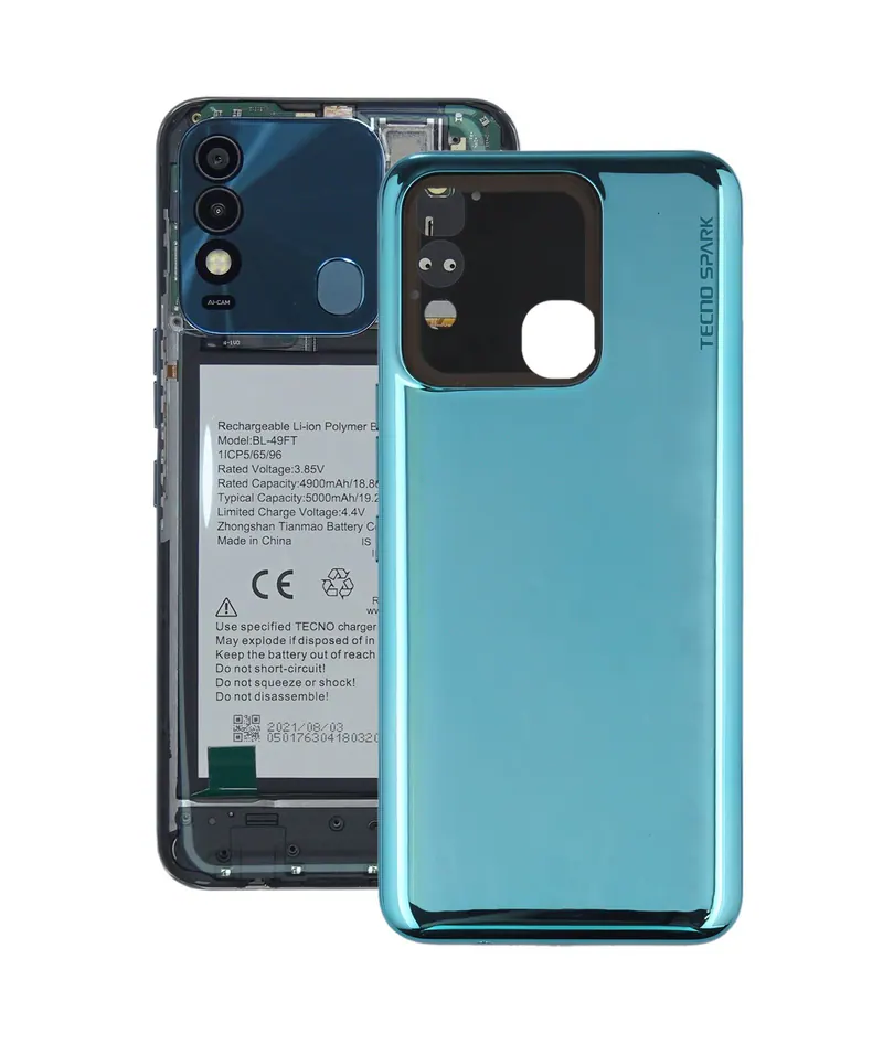 For Tenco Spark 8T KG6p Original Battery Back Cover (Green) — image 1
