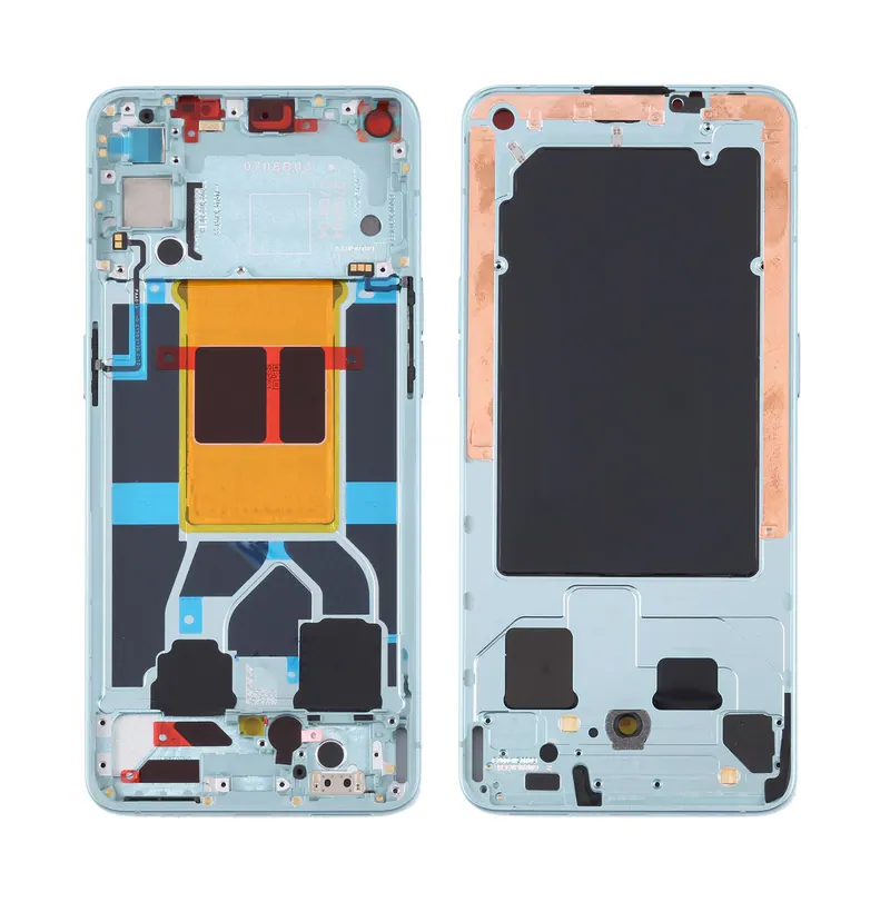 For OPPO Reno6 5G PEQM00 CPH2251 Original Front Housing LCD Frame Bezel Plate (Green) — image 1