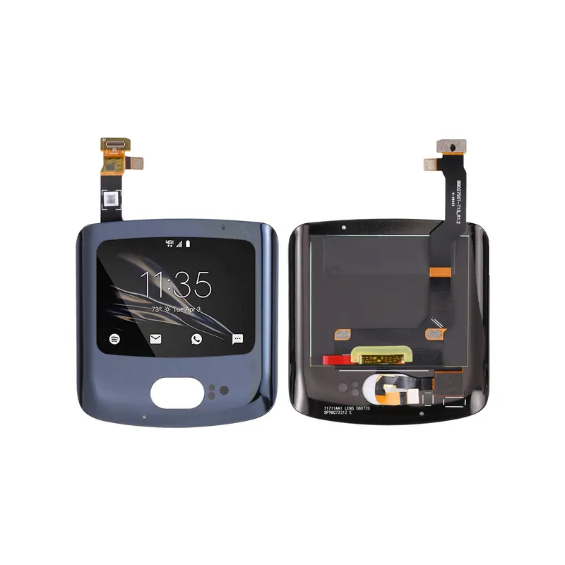 Original Secondary LCD Screen for Motorola Razr 5G with Digitizer Full Assembly (Black) — image 1
