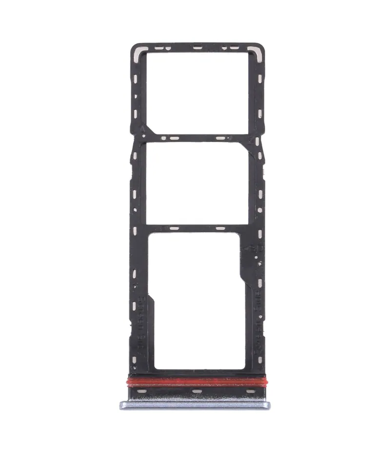 For Infinix Zero 8 X687 SIM Card Tray + SIM Card Tray + Micro SD Card Tray (Silver) — image 1