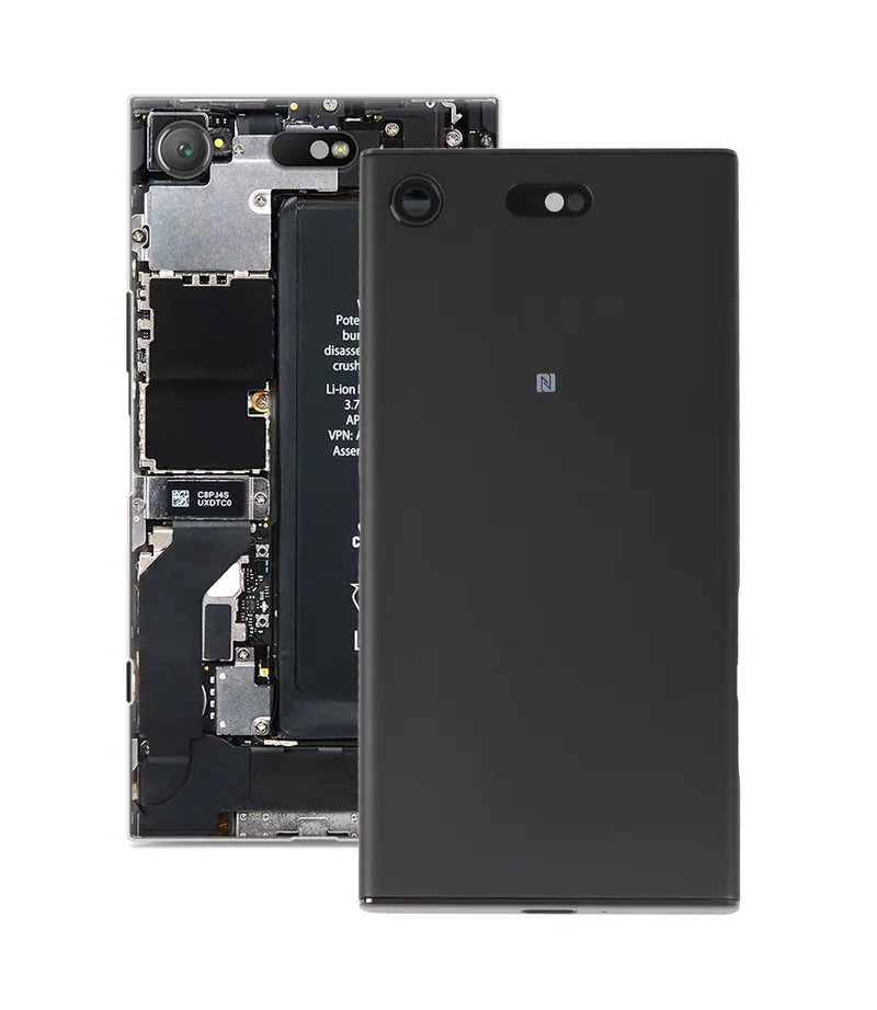 Original Battery Back Cover with Camera Lens Cover for Sony Xperia XZ1 Compact(Black) — image 1
