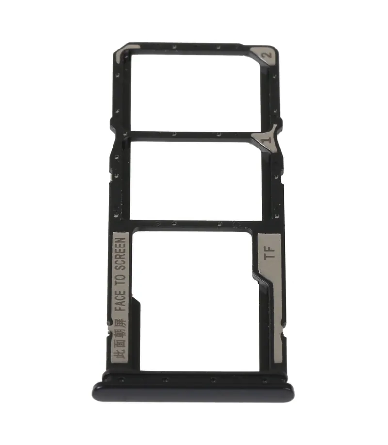 SIM Card Tray + SIM Card Tray + Micro SD Card Tray For Xiaomi Redmi 10A (Black) — image 1
