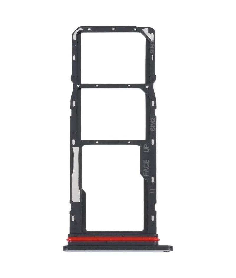 For Motorola Moto G22 SIM Card Tray + SIM Card Tray + Micro SD Card Tray (Black) — image 1