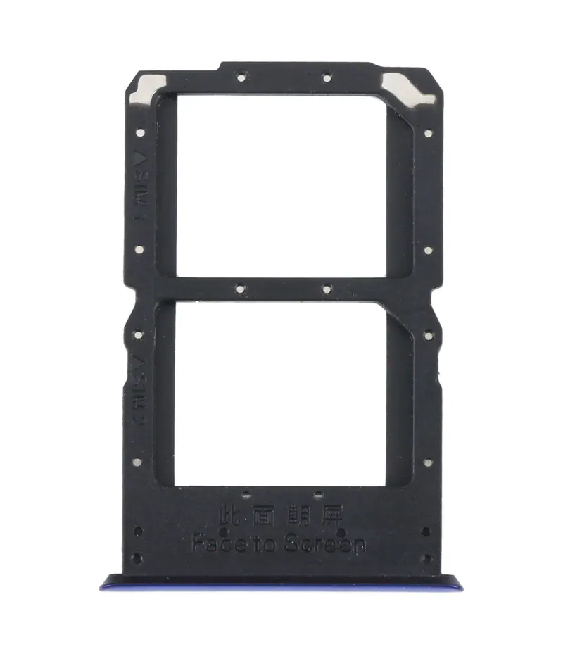 For OPPO Reno SIM Card Tray + SIM / Micro SD Card Tray (Blue) — image 1