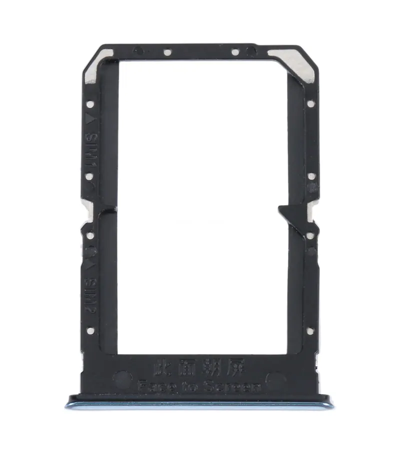 For OPPO Reno5 4G SIM Card Tray + SIM Card Tray (Silver) — image 1