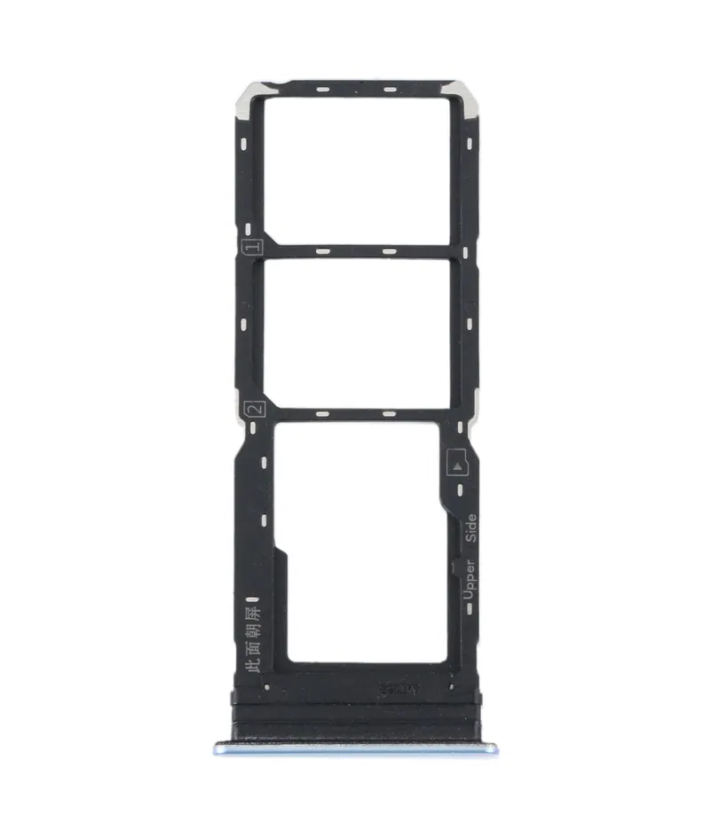 For vivo Y21 2021 / Y21S / Y21T / Y21T India SIM Card Tray + SIM Card Tray + Micro SD Card Tray (Light Blue) — image 1