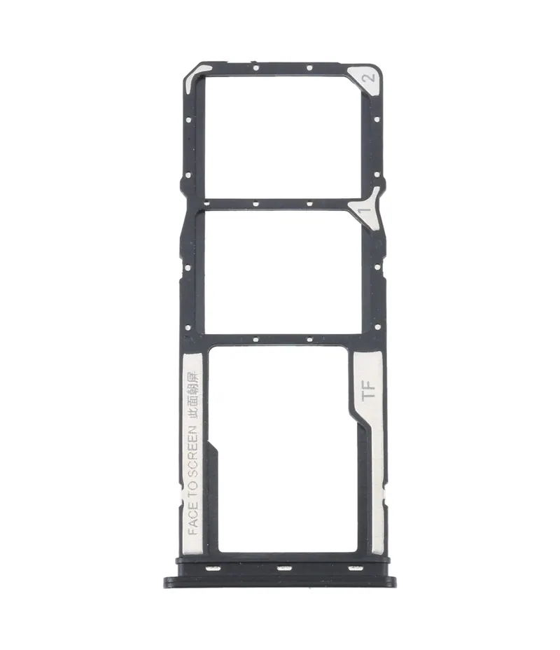For Xiaomi Redmi A1 2022 / Redmi A1+ SIM Card Tray + SIM Card Tray + Micro SD Card Tray (Black) — image 1