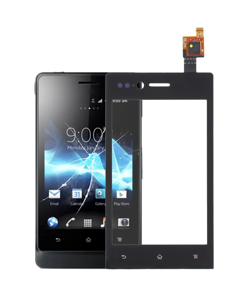 Touch Panel For Sony Xperia miro / ST23i(Black) — image 1