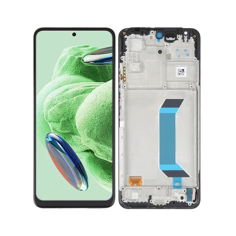 AMOLED Original LCD Screen For Xiaomi Redmi Note 12 China / Note 12 5G / Poco X5 Digitizer Full Assembly with Frame(Black) — image 1