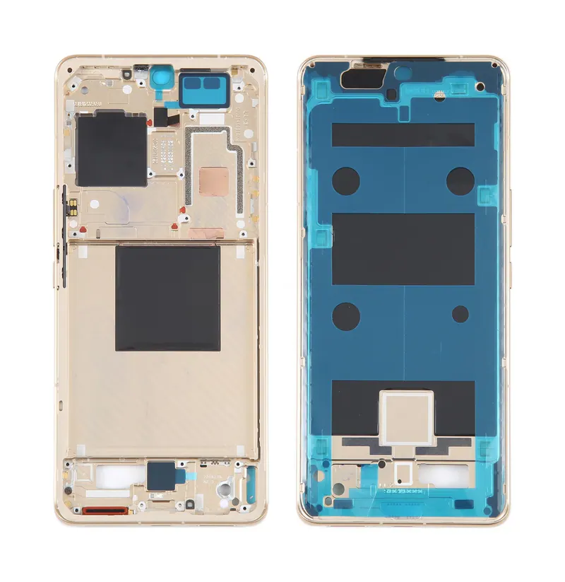 For Xiaomi 12S Ultra Original Front Housing LCD Frame Bezel Plate (Gold) — image 1