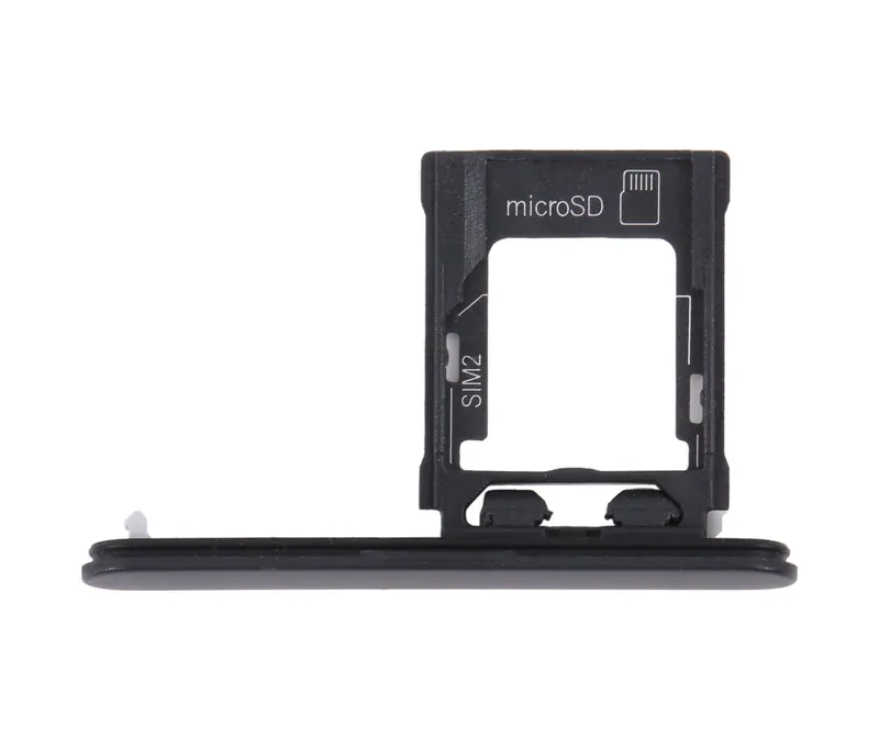 For Sony Xperia XZ1 Compact Original SIM Card Tray + Micro SD Card Tray (Black) — image 1