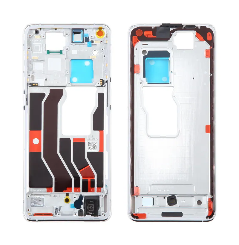 For OPPO Find X3 Pro Original Front Housing LCD Frame Bezel Plate (Silver) — image 1