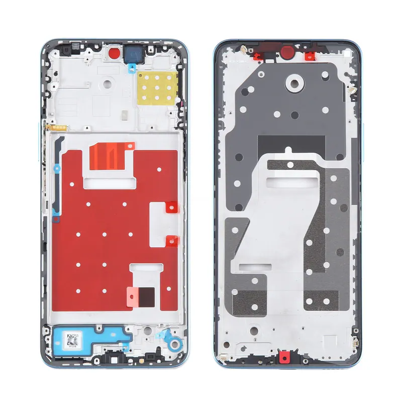 For Honor X8a Front Housing LCD Frame Bezel Plate(Blue) — image 1