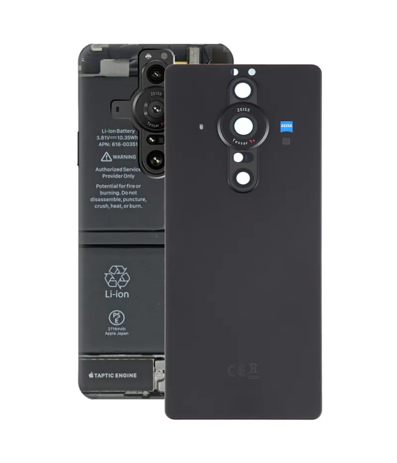 For Sony Xperia Pro-I Original Battery Back Cover with Camera Lens Cover(Black) — image 1