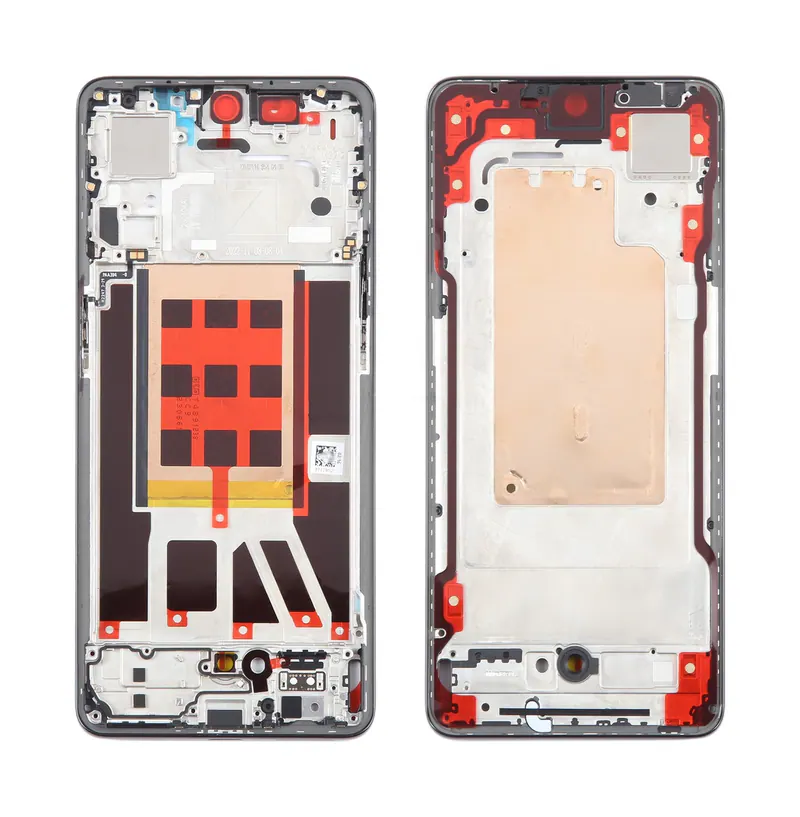 For OPPO Reno9 Original Front Housing LCD Frame Bezel Plate (Black) — image 1