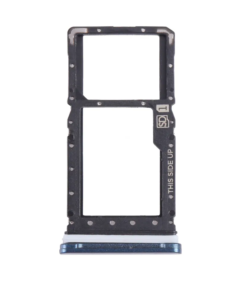 For Motorola Moto E 2020 SIM Card Tray + Micro SD Card Tray (Blue) — image 1