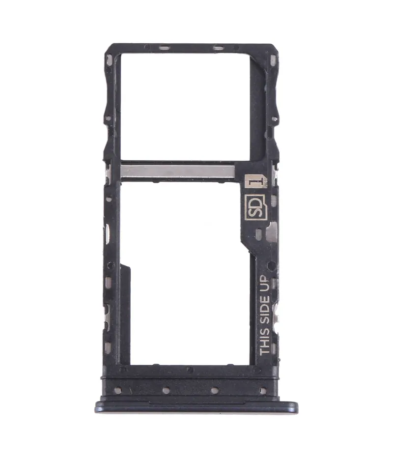 For Motorola Moto G 2022 SIM Card Tray + Micro SD Card Tray (Black) — image 1