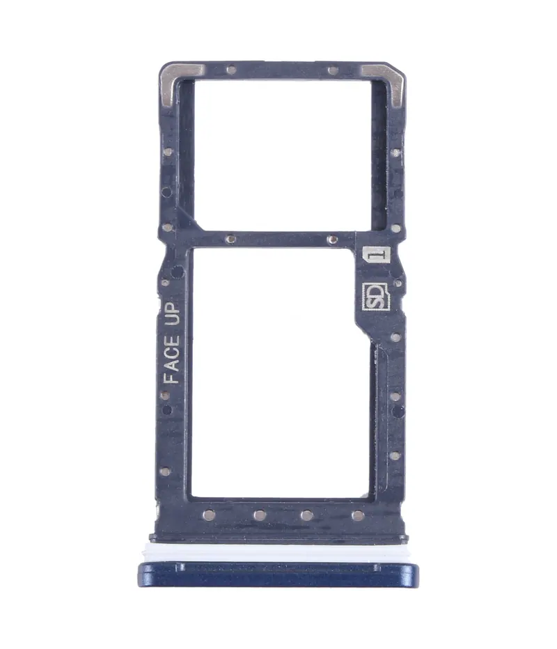 For Motorola Moto G Play 2021 SIM Card Tray + Micro SD Card Tray (Blue) — image 1