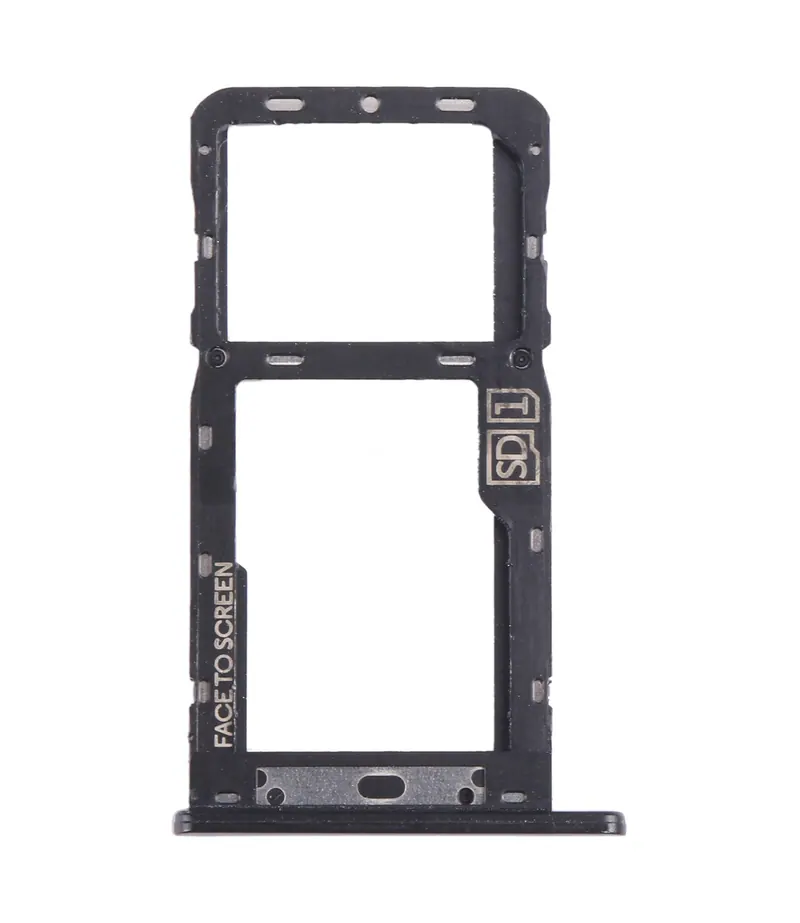 For Motorola Moto G7 Power US Version SIM Card Tray + Micro SD Card Tray (Black) — image 1