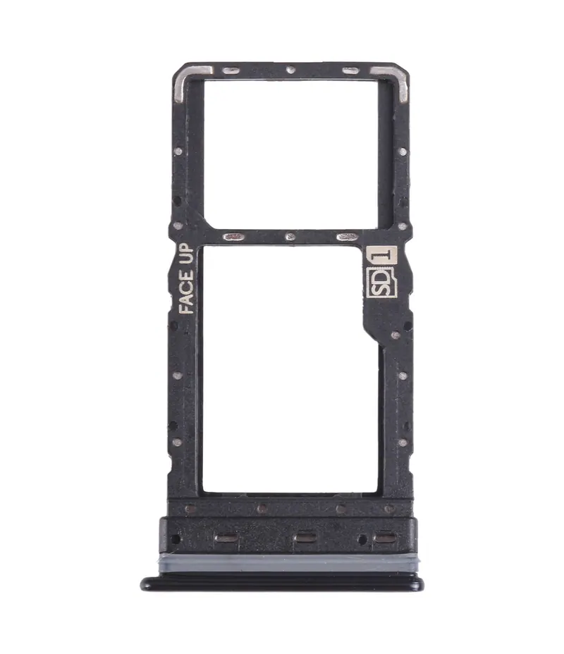 For Motorola Moto G Stylus 2021 SIM Card Tray + Micro SD Card Tray (Black) — image 1