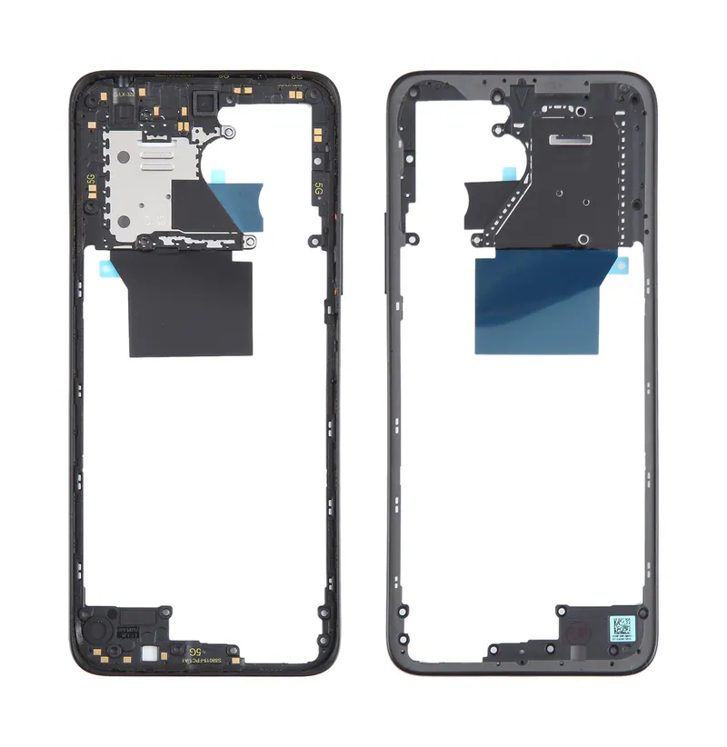 For Xiaomi Redmi 12 4G Original Middle Frame Bezel Plate (Black) — image 1