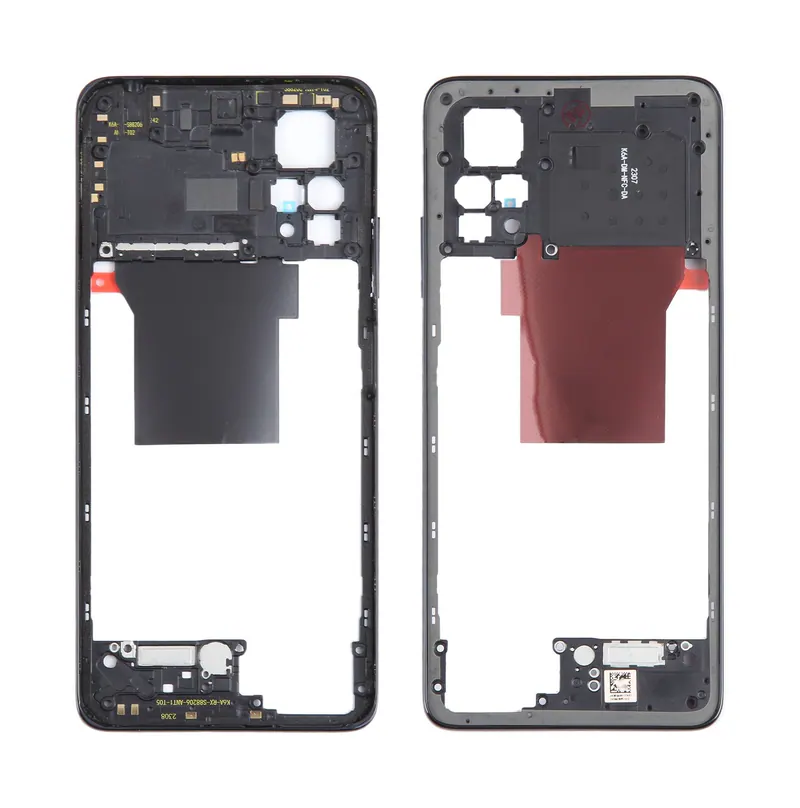 For Xiaomi Redmi Note 12 Pro 4G Original Middle Frame Bezel Plate (Black) — image 1