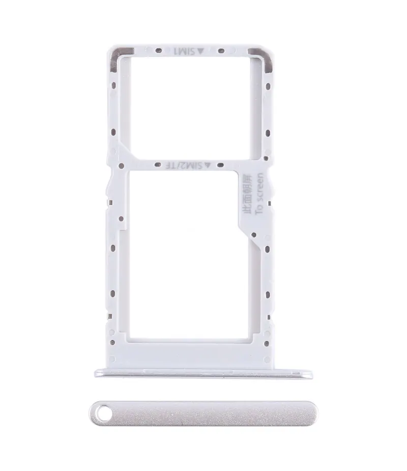 For Huawei nova Y70 Plus SIM + SIM / Micro SD Card Tray (Silver) — image 1