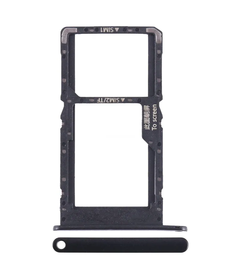 For Huawei Enjoy 50 SIM + SIM / Micro SD Card Tray (Black) — image 1