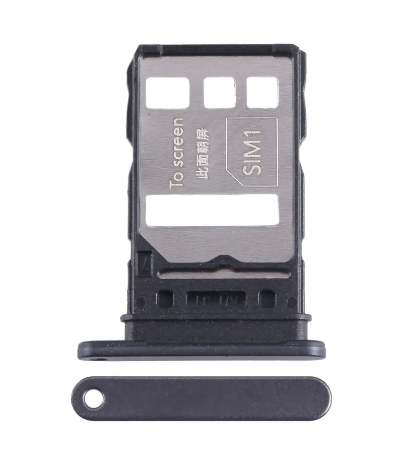 For Honor 80 Pro Flat SIM + SIM Card Tray (Black) — image 1