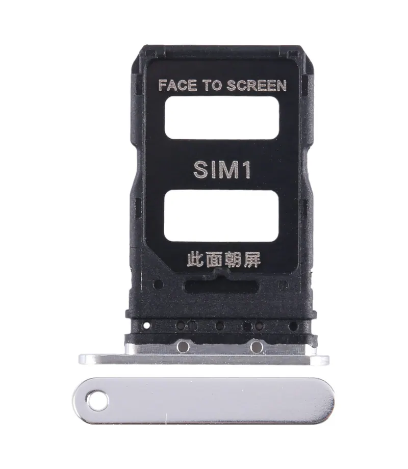 For Xiaomi 13 Pro SIM Card Tray + SIM Card Tray (Silver) — image 1