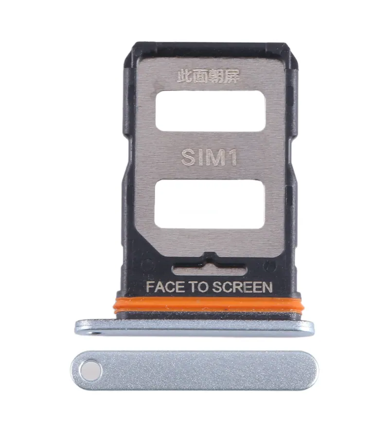 For Xiaomi Redmi Note 12 Turbo SIM Card Tray + SIM Card Tray (Silver) — image 1