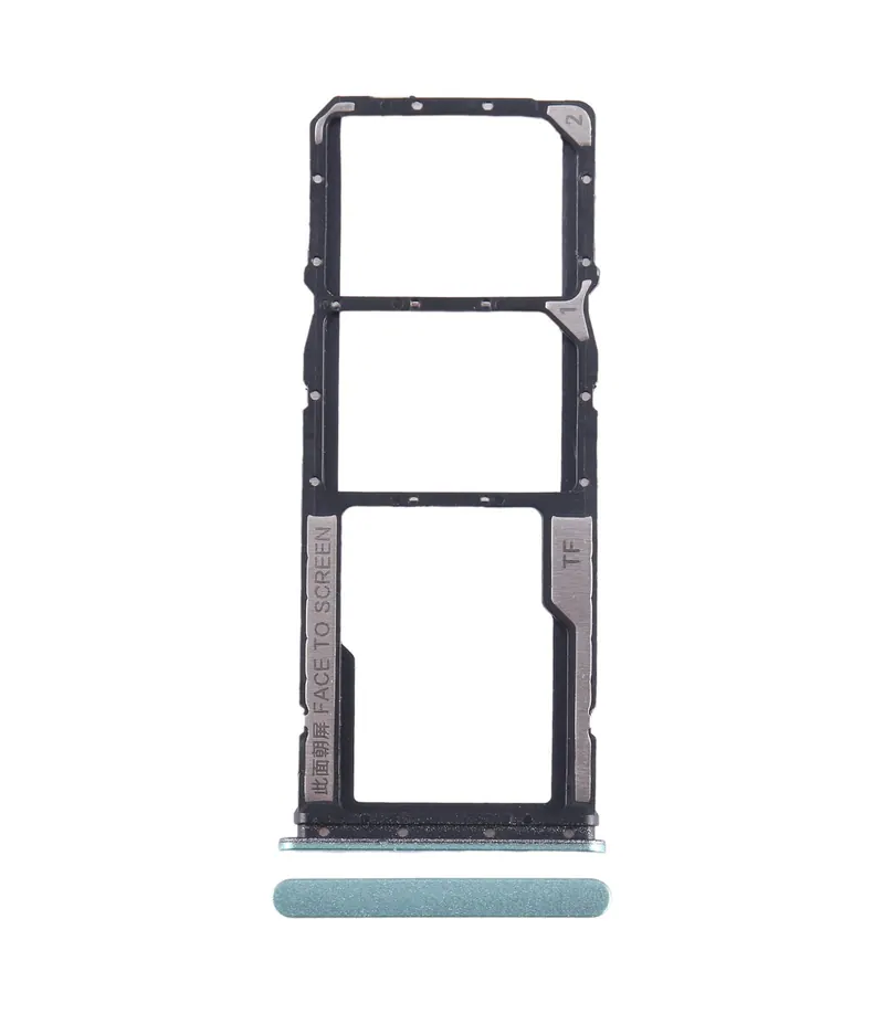 For Xiaomi Redmi Note 12s SIM Card Tray + SIM Card Tray + Micro SD Card Tray (Green) — image 1