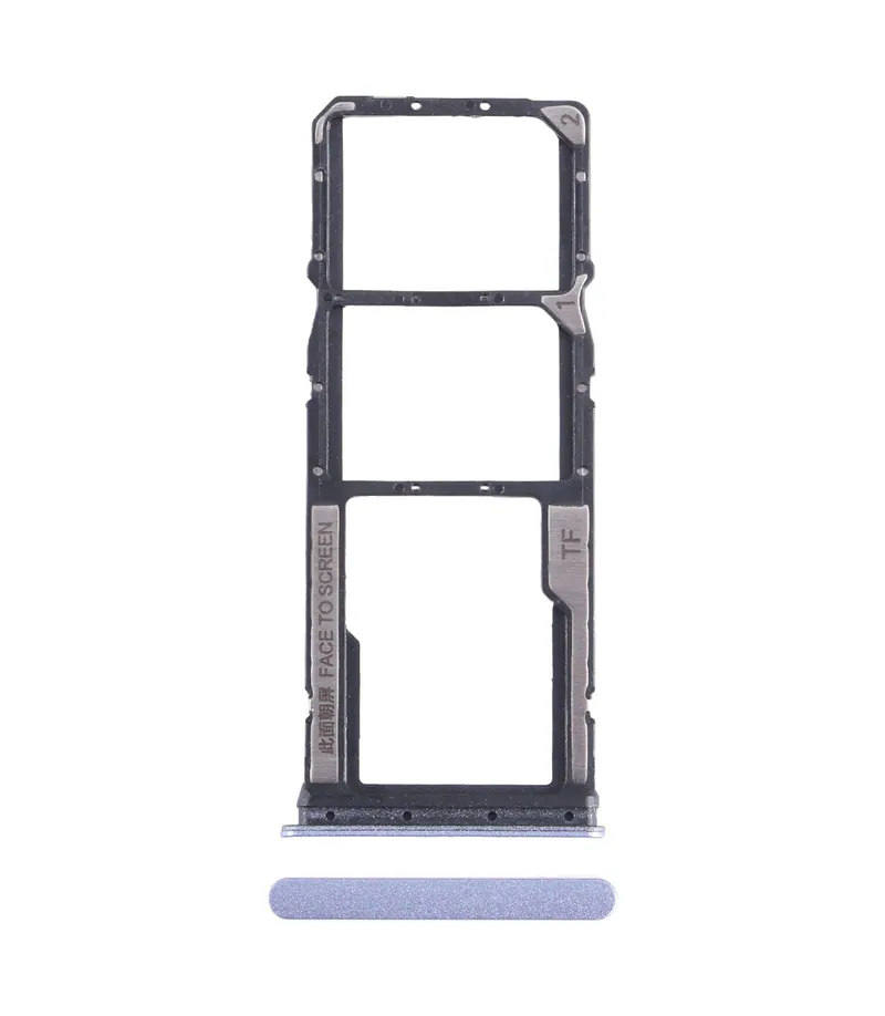 For Xiaomi Redmi 13C 4G SIM Card Tray + SIM Card Tray + Micro SD Card Tray (Purple) — image 1